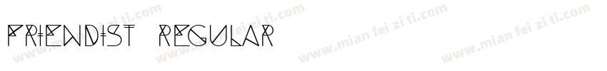 friendist Regular字体转换